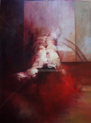 Painting titled "Renversement" by Claude Duvauchelle, Original Artwork, Acrylic