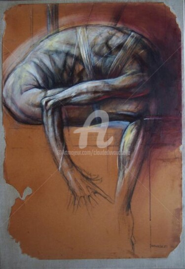 Peinture intitulée "Tentative grise sur…" par Claude Duvauchelle, Œuvre d'art originale, Huile