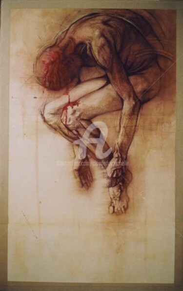 Peinture intitulée "Tragique balle pred…" par Claude Duvauchelle, Œuvre d'art originale
