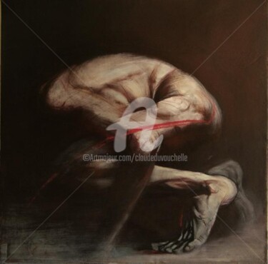 Malerei mit dem Titel "Animalité IV (Versi…" von Claude Duvauchelle, Original-Kunstwerk, Acryl Auf Keilrahmen aus Holz monti…