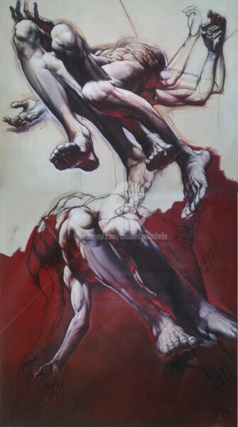 Peinture intitulée "GRAND DIPTYQUE ( CO…" par Claude Duvauchelle, Œuvre d'art originale, Acrylique