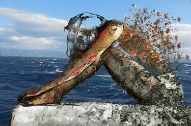 Arts numériques intitulée "Malika" par Claude Grand, Œuvre d'art originale, Photo montage