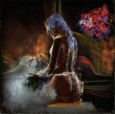 Digital Arts titled "Melissa II" by Claude Grand, Original Artwork, Digital Painting