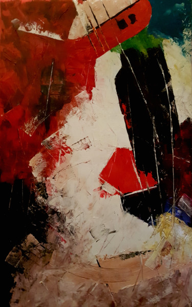 Peinture intitulée "le takoma" par Claude Grand, Œuvre d'art originale, Acrylique
