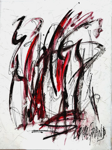 Peinture intitulée "Graffitis" par Claude Grand, Œuvre d'art originale, Acrylique