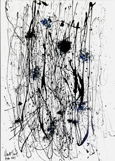 Ζωγραφική με τίτλο "signature 1" από Claude Grand, Αυθεντικά έργα τέχνης, Ακρυλικό