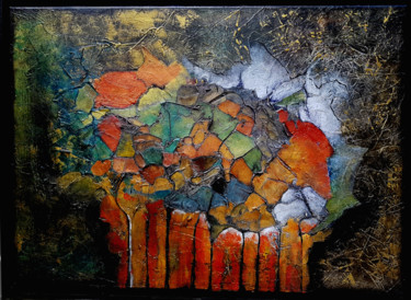 Peinture intitulée "Plutonium" par Claude Grand, Œuvre d'art originale, Acrylique