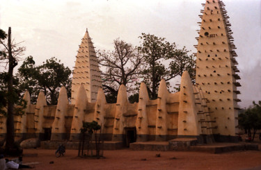 Photographie intitulée "Mosquee au Mali" par Claude Grand, Œuvre d'art originale