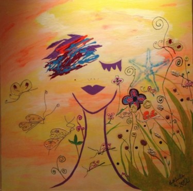Painting titled "Model dream" by Claudette Fonseca Castro, Original Artwork