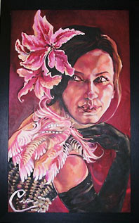 Painting titled "Joviale" by Claudette, Original Artwork, Oil