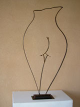 Sculpture titled "CALLIPYGA" by Claude Valois, Original Artwork