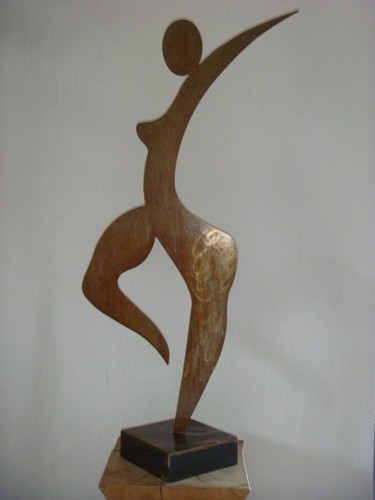 Escultura titulada "Danse a 50" por Claude Valois, Obra de arte original, Metales