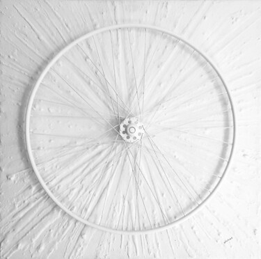 Pintura titulada "La bicicletta" por Claudia Amadesi, Obra de arte original, Acrílico Montado en Bastidor de camilla de made…
