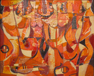 Картина под названием "Jazz-soul" - Amadesi Claudia, Подлинное произведение искусства, Акрил