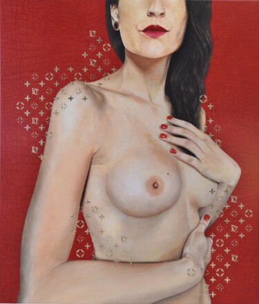 Painting titled "Il vero lusso" by Claudia Daminato, Original Artwork, Acrylic Mounted on Wood Stretcher frame