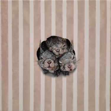 Peinture intitulée "Surprise" par Claudia Daminato, Œuvre d'art originale, Acrylique Monté sur Châssis en bois