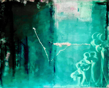 Pittura intitolato "" Mangroves"" da Claudia De La Hoz, Opera d'arte originale, Olio