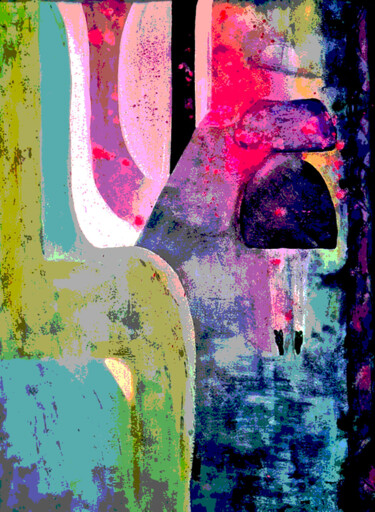 Digital Arts titled ""La jeune femme" Nu…" by Claudia De La Hoz, Original Artwork, Acrylic