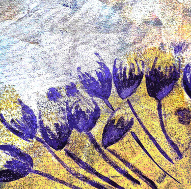 Digitale Kunst getiteld "" Fleurs de bords d…" door Claudia De La Hoz, Origineel Kunstwerk, Acryl