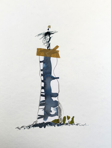 Drawing titled "from people and tow…" by Claudia König (koenigsfigurine), Original Artwork, Ink