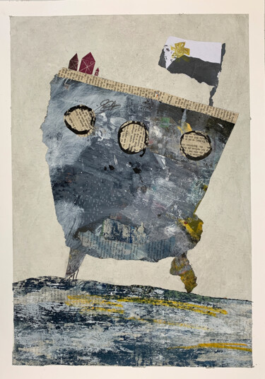 Malerei mit dem Titel "To the the happy is…" von Claudia König (koenigsfigurine), Original-Kunstwerk, Acryl
