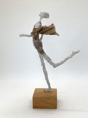 Skulptur mit dem Titel "Strandläufer" von Claudia König, Original-Kunstwerk, Papier