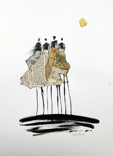 Zeichnungen mit dem Titel "Ohne Titel - Frauen…" von Claudia König (koenigsfigurine), Original-Kunstwerk, Tinte