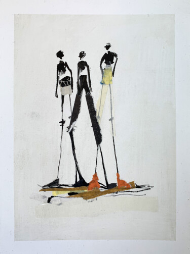 Zeichnungen mit dem Titel "The gang" von Claudia König (koenigsfigurine), Original-Kunstwerk, Tinte