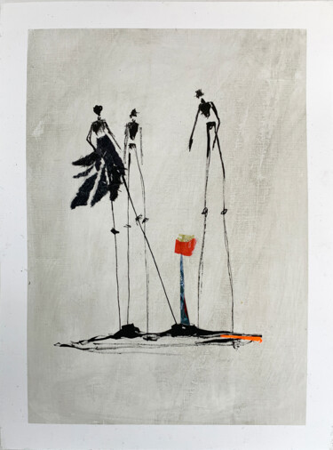 Zeichnungen mit dem Titel "spring awakening -…" von Claudia König (koenigsfigurine), Original-Kunstwerk, Tinte