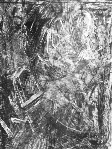 Peinture intitulée "Dichter Wald" par Claudia Maria Ulrich, Œuvre d'art originale, Crayon