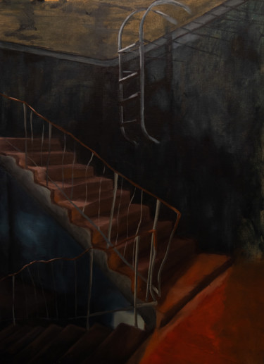 Pintura intitulada "INSIDE NIGHTMARES" por Cláudia Moreira, Obras de arte originais, Óleo