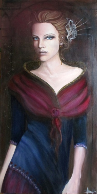 Painting titled "Bellezza senza Tempo" by Claudia Pellegrini, Original Artwork, Acrylic