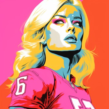 Painting titled "SUPER BOWL POPART" by Claudia Sauter (Poptonicart), Original Artwork, Digital Collage