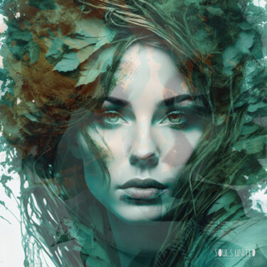 Digital Arts titled "FOREST MAIDENS 1 -…" by Claudia Sauter (Poptonicart), Original Artwork, Digital Collage