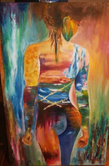 Pintura titulada "Paisajes del alma" por Claudia Savoini, Obra de arte original, Oleo Montado en Bastidor de camilla de made…
