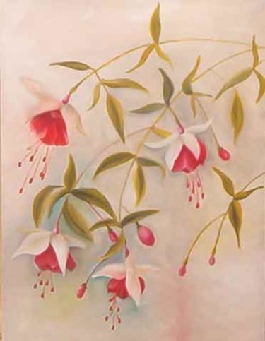 Painting titled "ORCHIDEAS" by Claudia Scheneider, Original Artwork