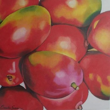 Painting titled "Mango" by Claudia Susan, Original Artwork, Oil