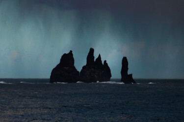 Fotografía titulada "Aurora Boreal Black…" por Claudia Tavares, Obra de arte original, Fotografía digital