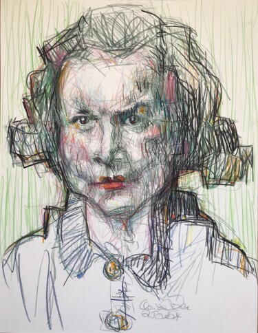 Рисунок под названием "Rotermund" - Claudia Zerbe, Подлинное произведение искусства, Цветные карандаши