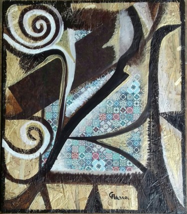 Pittura intitolato "Scirocco d'Africa" da Claudia Masia, Opera d'arte originale