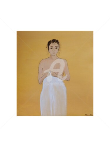 Malerei mit dem Titel "Féminité" von Claudie Drapeau, Original-Kunstwerk, Acryl