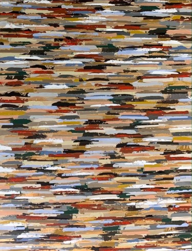 Peinture intitulée "Mosaïque" par Claudie Lecot, Œuvre d'art originale, Acrylique