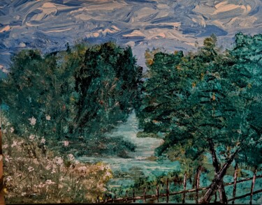 Pintura intitulada "Trunks crossed" por Claudie Nedelec, Obras de arte originais, Acrílico