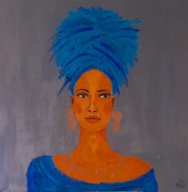 Painting titled "HUMEUR" by Claudie Saintot, Original Artwork, Acrylic Mounted on Wood Stretcher frame