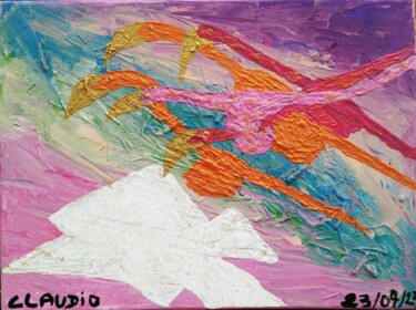 Картина под названием "Emblème camarguais-…" - Claudie Savelli (CLAUDIE-SAVELLI-CLAUDIO), Подлинное произведение искусства,…