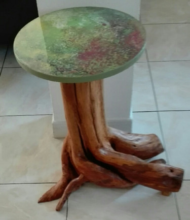 Скульптура под названием "petite table" - Claudie Thedevuide, Подлинное произведение искусства