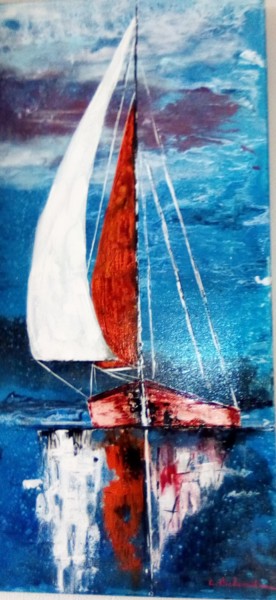 Peinture intitulée "Voyage" par Claudie Thedevuide, Œuvre d'art originale, Acrylique