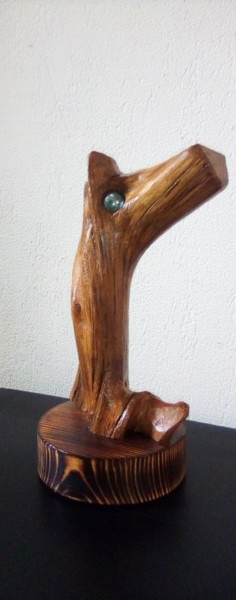 Scultura intitolato ""espoir"" da Claudie Thedevuide, Opera d'arte originale, Legno