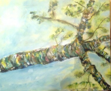 Peinture intitulée "L'arbre" par Claudine Bardeau, Œuvre d'art originale, Acrylique