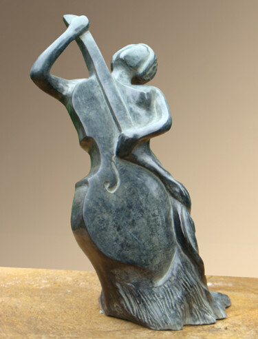 「harmonie」というタイトルの彫刻 Claudine Brusorioによって, オリジナルのアートワーク, 金属